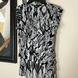 BCX Black & White Shirt